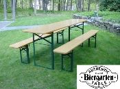 FINDS - Fantastic Furniture Picnic Table - Authentic European Biergarten Table and Bench Set from AuthenticAlpine
