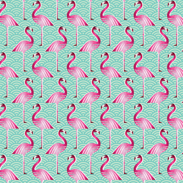 Pink Flamingo by Handmade by Me on Esty - FINDS - Textile Tuesday Summer Prints