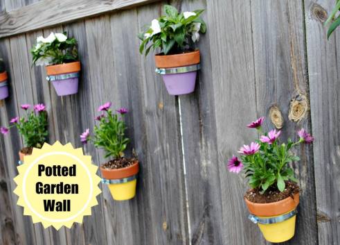 Summer DIY Roundup - Potted Garden Wall
